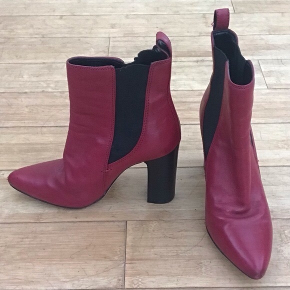Vince Camuto Shoes - BURGUNDY SoftFlexiLeather ChicSalsaBoots, Heels